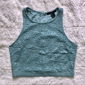 Forever 21 Women’s/Juniors Lace Crop Top - Small